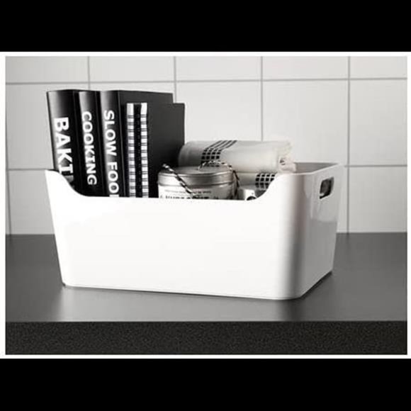 Ikea Variera Open Storage Box, High Gloss White Large - Picture 1 of 4